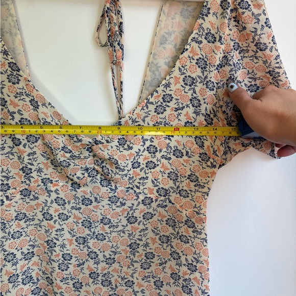 UO Spring Shower Chiffon Tie-Back Mini Dress - Picture 8 of 10